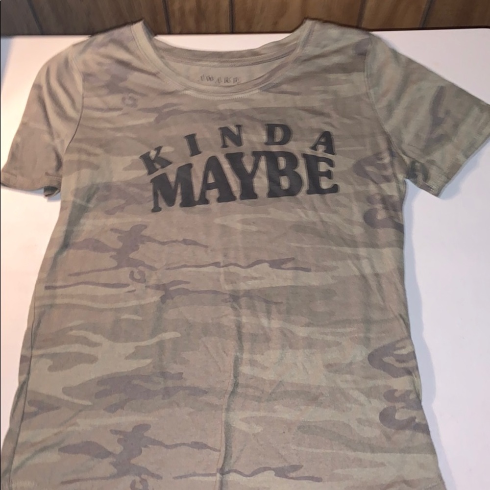 2/$10 Awake “Kinda Maybe” Juniors shirt size (S)